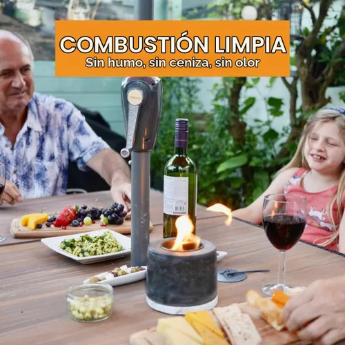 Vista 4 de ROUNDFIRE Premium 6 x 1 litro - Combustible de bioetanol para chimeneas, estufas y quemadores (6 cuartos de galón)