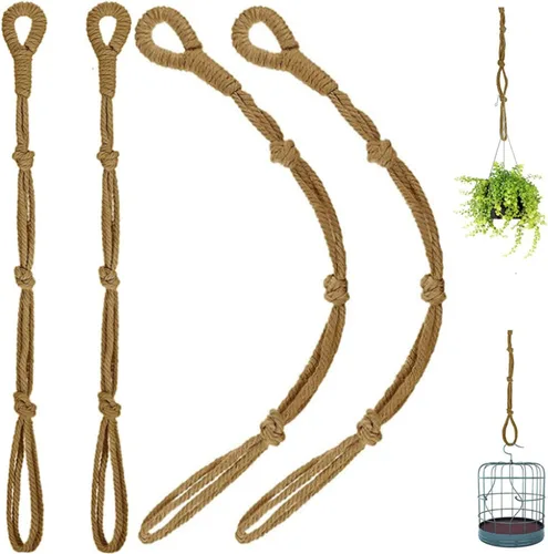 Vista 8 de Extensores conectables para colgar plantas, extensor de cuerda duradera para macetas, baños de pájaros, adornos decorativos, extensor de gancho