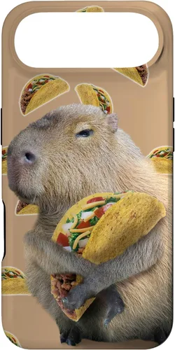 Vista 27 de Capybara Capybaras Eating Taco - Carcasa para iPhone 17