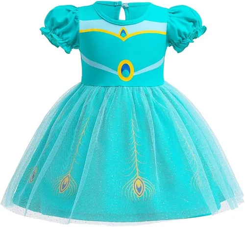 Vista 9 de REXREII Disfraces de princesa para Halloween, carnaval, Navidad, cumpleaños, concurso, fiesta, verano, vestido de tul