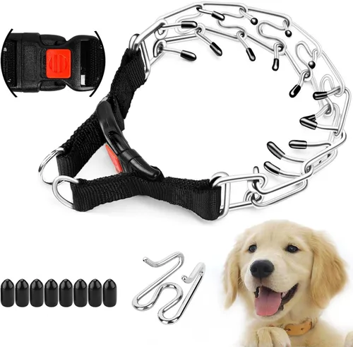 Vista 10 de Supet Collar de entrenamiento para perros sin tirones, collar de entrenamiento ajustable con hebilla para perros pequeños, medianos y grandes