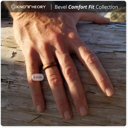 Vista 50 de Knot Theory - Anillo de boda de silicón para hombres y mujeres Anillos de goma finos de calidad superior con gran estilo, comodidad; son ideales
