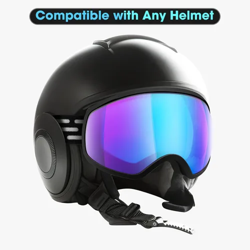 Vista 4 de Gafas de esquí, gafas de snowboard para hombres, mujeres, adultos, jóvenes y mayores de 15 años, gafas de esquí de nieve