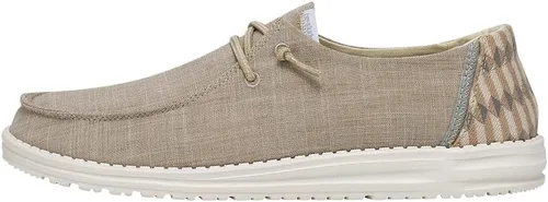 Vista 71 de Hey Dude Wendy Chambray - Zapatos para mujer, mocasines con cordones para mujer, cómodos y ligeros Aurora Blanco 2
