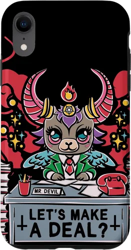 Vista 24 de Funda para iPhone 16 Kawaii Pastel Goth Make A Deal Baphomet Aesthetic Nu Cute Case