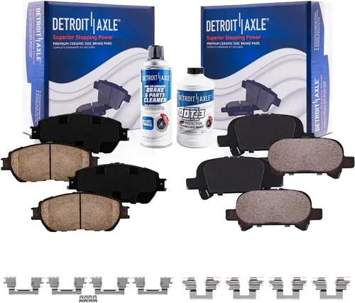 Vista 108 de Detroit Axle - Pastillas de freno para Avalanche Express Suburban Savana Yukon XL 1500 Chevy Tahoe GMC Cadillac Escalade, Pastillas de freno