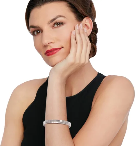 Vista 2 de Ross-Simons Italian Sterling Silver Jewelry Set 3 Hammered Bangle Bracelets