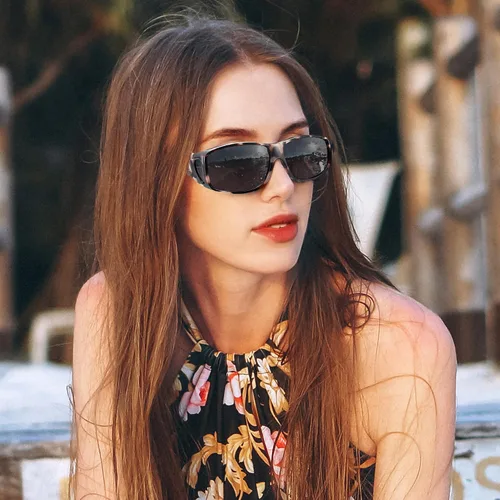 Vista 39 de Polarized Sunglasses Fit Over Glasses for Women Men with UV400 Protection Over Wrap Around Sun Glasses