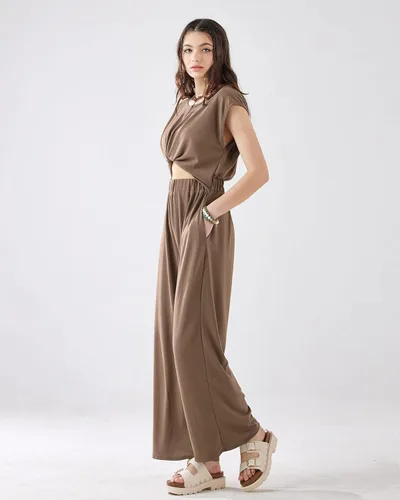 Vista 3 de noflik Women's Open Front Jumpsuit