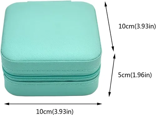 Vista 3 de TRODANCE Mini estuche de viaje para joyas pequeño organizador de joyas de viaje caja de joyería portátil mini organizador de almacenamiento portátil