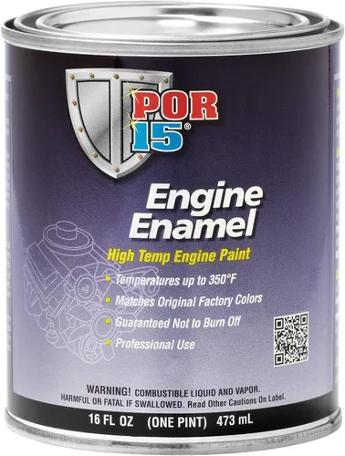 Vista 2 de POR-15 Esmalte para motor, pintura para motor de alta temperatura, 16 onzas líquidas, AMC azul verde