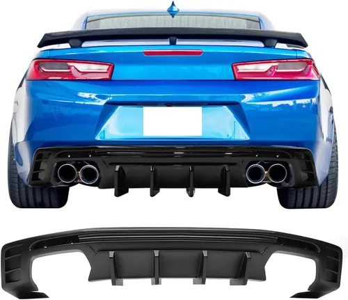 Vista 9 de Compatible con Chevrolet Camaro 2016-2024 (excepto el modelo ZL1) difusor Brillo negro