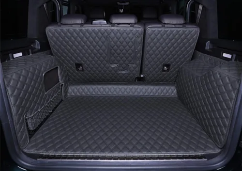 Vista 10 de Forro de cajuela de cobertura completa para maletero para Mercedes GLS Clase 2+2+2 Asientos Tapete de carga trasera + Tapete de respaldo + Panel