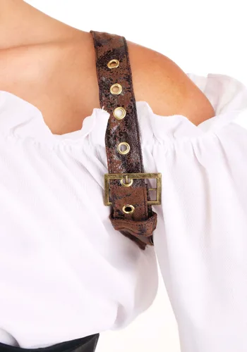Vista 5 de Disfraz de pirata gitana para mujer talla extra Multicolor