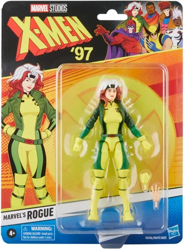 Vista 2 de Marvel Legends Series Rogue, X-Men '97 Figuras de acción coleccionables de 6 pulgadas Marvel Legends - Figura de acción retro de 6 pulgadas X-Men