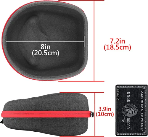 Vista 4 de Geekria Shield - Funda para auriculares sobre la oreja, funda rígida de repuesto para llevar de viaje con almacenamiento de cables, compatible
