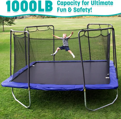 Vista 6 de Skywalker Trampolines Square Trampoline with Enclosure
