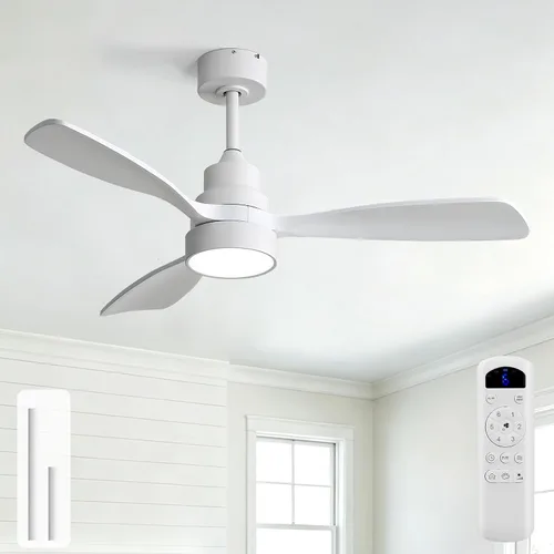 Vista 30 de Sofucor Ventiladores de techo inteligentes de 60 pulgadas con luces, ventilador de techo inteligente moderno para exteriores