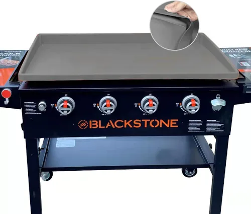 Vista 7 de Blackstone - Alfombrilla de silicona para plancha, resistente grado alimenticio, gris, 28 pulgadas