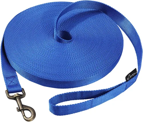 Vista 23 de Hi Kiss Correa de Entrenamiento de Obediencia y Agilidad para Perros/Cachorros - 15 pies 20 pies 30 pies 50 pies 100 pies - Ideal para Jugar