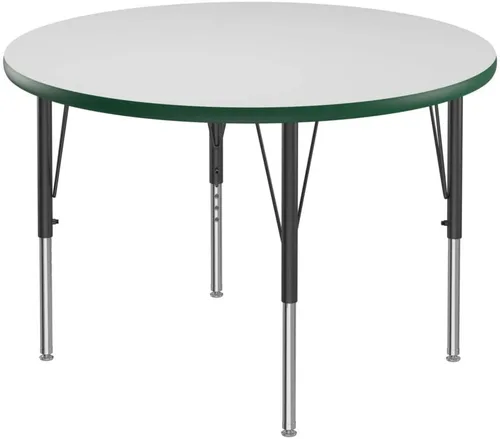 Vista 28 de Correll - Mesa rectangular de 24 x 36 pulgadas, mesa de actividades superior de borrado en seco, altura ajustable (19 a 29), laminado de alta
