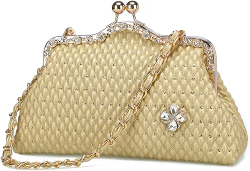 Vista 8 de BGMIX Bolsos de noche de las mujeres Bolsos de fiesta Carteras de boda Totes Satchel Monedero de noche Bolso de embrague grande