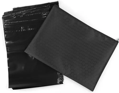 Vista 7 de Bolsas de eliminación personal femenina, 6 x 8 pulgadas, paquete de 100 bolsas de eliminación discretas con cierre de cremallera para tampones