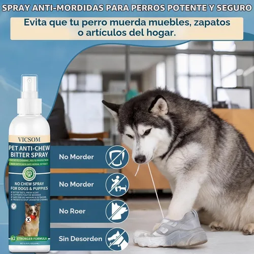 Vista 2 de VICSOM - Spray de manzana amarga para perros, espray sin masticar para muebles, 6.76 onzas líquidas