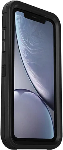 Vista 4 de OtterBox Defender Series - Funda solo para iPhone XR, solo funda, embalaje no minorista, color negro