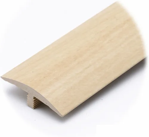 Vista 16 de KADEUX Transición de suelo cortable, umbral en forma de T, transición de madera a azulejo, tiras de conexión de espacio para pisos, ribete de PVC