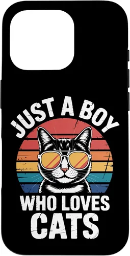 Vista 20 de Just A Boy Who Loves Cats Feline Enthusiast Pet Cat Parents Case for iPhone 16