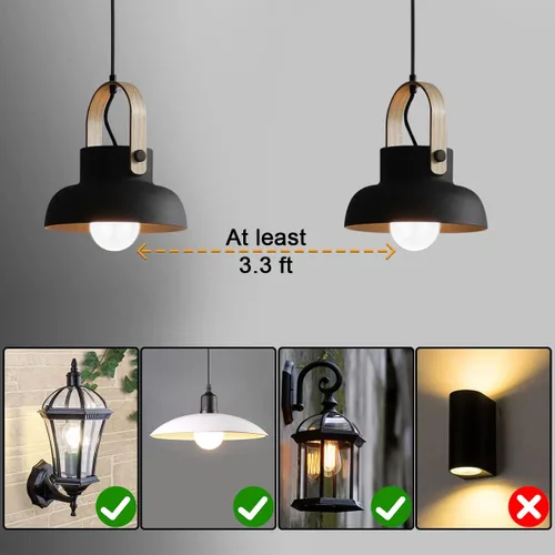 Vista 11 de Bombillas de anochecer a amanecer de 25 vatios, bombillas LED A19 de 3 vatios con cubierta transparente E26, iluminación automática