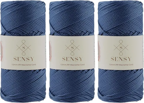 Vista 103 de Sensy Premium Cuerda de Poliéster 1.5mm (0.059 pulgadas) 164 Yardas Cuerda de Polipropileno 100% Cuerda de Macramé 1.5mm Cuerda para Bolsa
