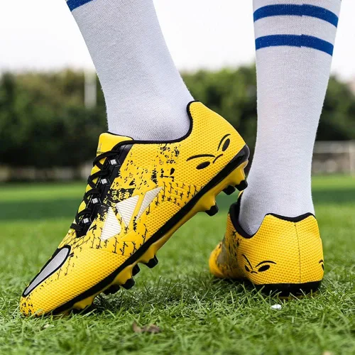 Vista 5 de VAXAV Tenis unisex con tachuelas largas, zapatos de fútbol FG