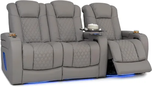 Vista 9 de Seatcraft Virtuoso 365 - Asiento de cine en casa (3 unidades), color ébano