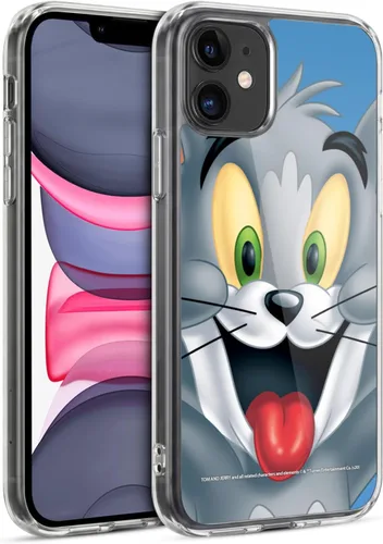 Vista 45 de Head Case Designs Funda de gel de cara completa con licencia oficial de Tom y Jerry Jerry [protección de grado militar] compatible con Apple iPhone