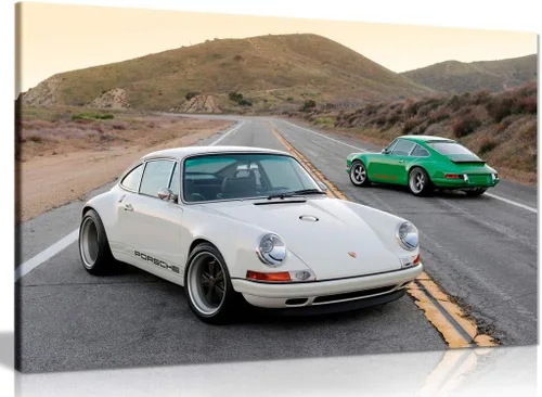 Vista 2 de Porsche Singer 911 - Lienzo decorativo para pared, 30 x 20 pulgadas