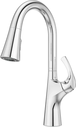 Vista 11 de Pfister Talega - Grifo de cocina extraíble en oro cepillado
