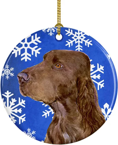 Vista 251 de Caroline's Treasures Cavalier Spaniel - Adorno de cerámica para colgar en el árbol de Navidad, para el hogar, Navidad, fiestas, regalo, 3 pulgadas