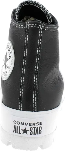 Vista 2 de Converse Chuck Taylor All Star Equipada - Fundacional Cuero Entrenadores Mujeres Negro
