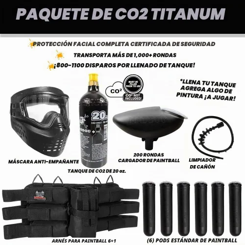 Vista 2 de Maddog Tippmann Cronus - Marcador táctico de titanio para pistola de paintball