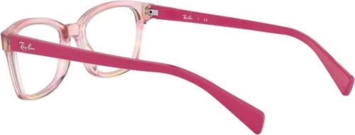 Vista 5 de Ray-Ban Junior RY1591 Square Prescription Eyeglass Frames, Fuchsia Striped MulticolorDemo Lens, 46 mm