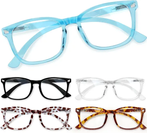 Vista 7 de CCVOO Mix & Match - Gafas de lectura para mujer, ligeras, ajuste cómodo, visión clara, bloqueo de luz azul