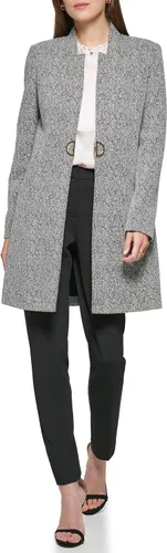 Vista 2 de DKNY Chaqueta con detalle de monograma metálico para mujer