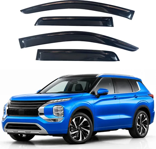 Vista 134 de Visera de ventana IG para Ford Focus Sedán y Hatchback 2012-2018, Protector de ventana lateral para lluvia y viento estilo Mugen, extra duradero