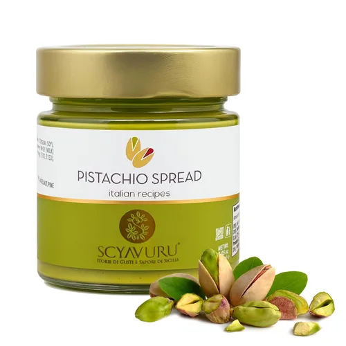 Vista 2 de Scyavuru Crema Salada de Pistacho, Crema Premium de Pistacho Siciliano, 200 gramos