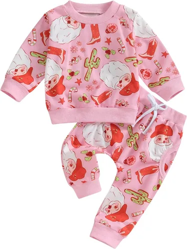 Vista 27 de YINGISFITM Conjunto de camisa de calabaza de Halloween para bebé, niña, niño, sudadera y pantalones para otoño e invierno