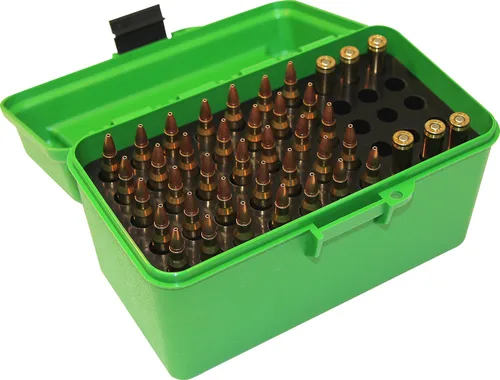 Vista 2 de MTM H50-XL Deluxe Handled 50-Round Rifle Munición Caja 270 300 WSM 338 Lapua