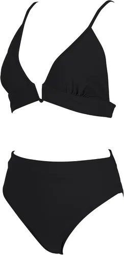 Vista 3 de RUUHEE Conjunto de bikini para mujer, parte superior en V profundo, traje de baño de 2 piezas