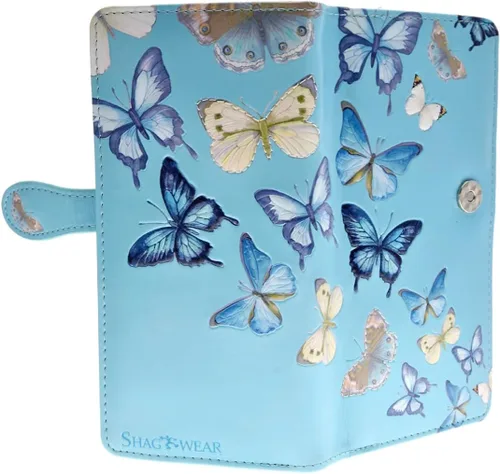 Vista 15 de Shag Wear Bumblebee Garden Large Wallet 7" Blue Bumblebee Garden Blue